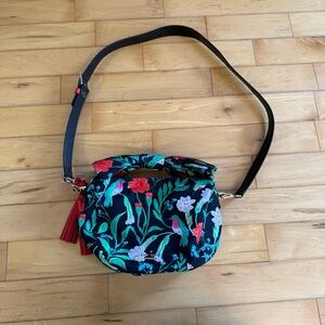 Kate Spade Black Floral Crossbody Bag